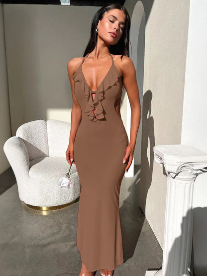 Cloud Nine Ruffle Dress